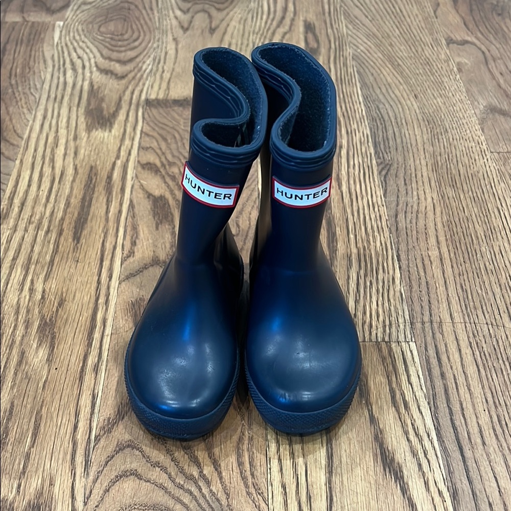 Hunter Navy Blue Rain Boots